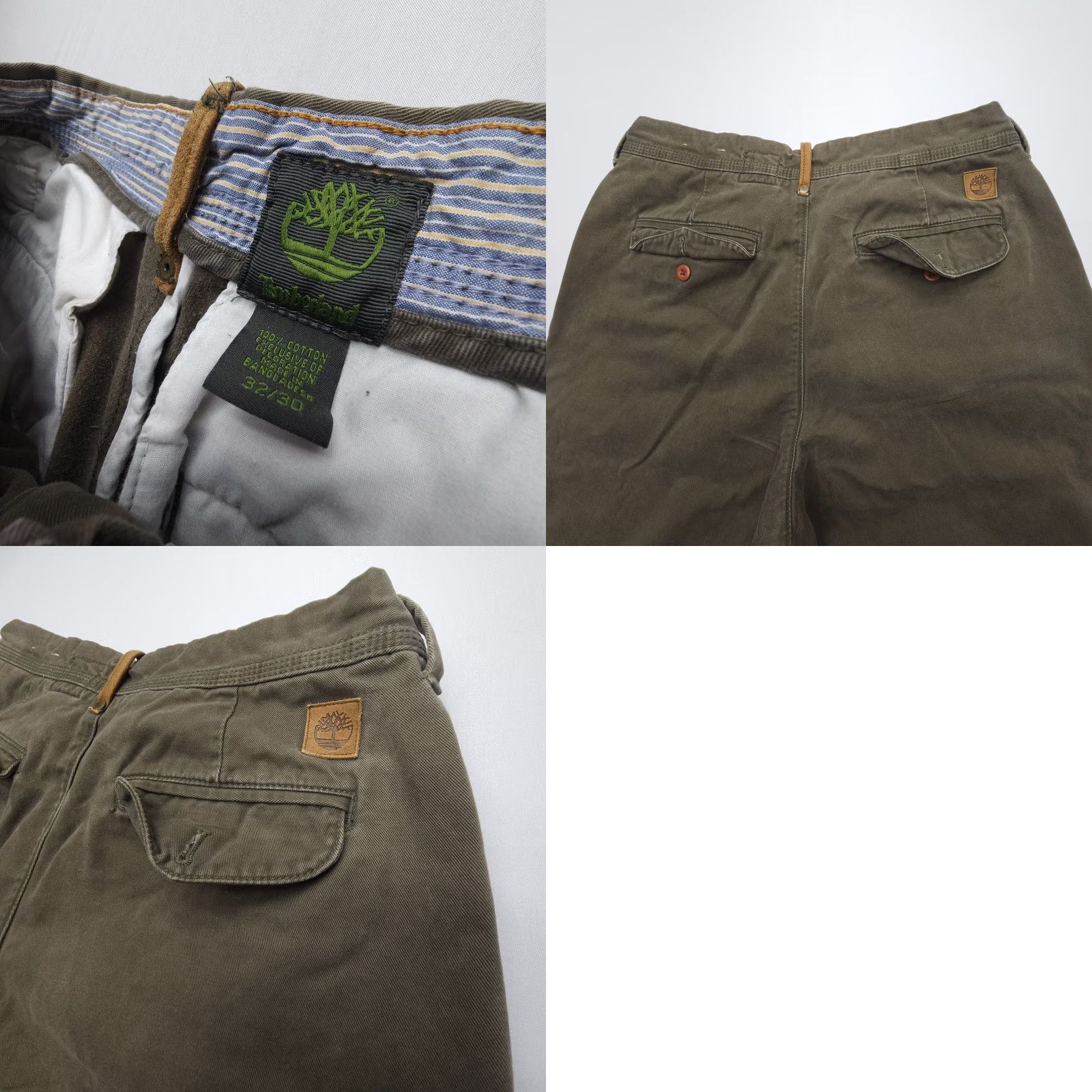 Timberland Timberland Chino Pants Mens 32 x 30 Regular Green Twill 5-Pocket Casual Workwear Jeans Style Boys Size US 32 / EU 48 - 8 Thumbnail