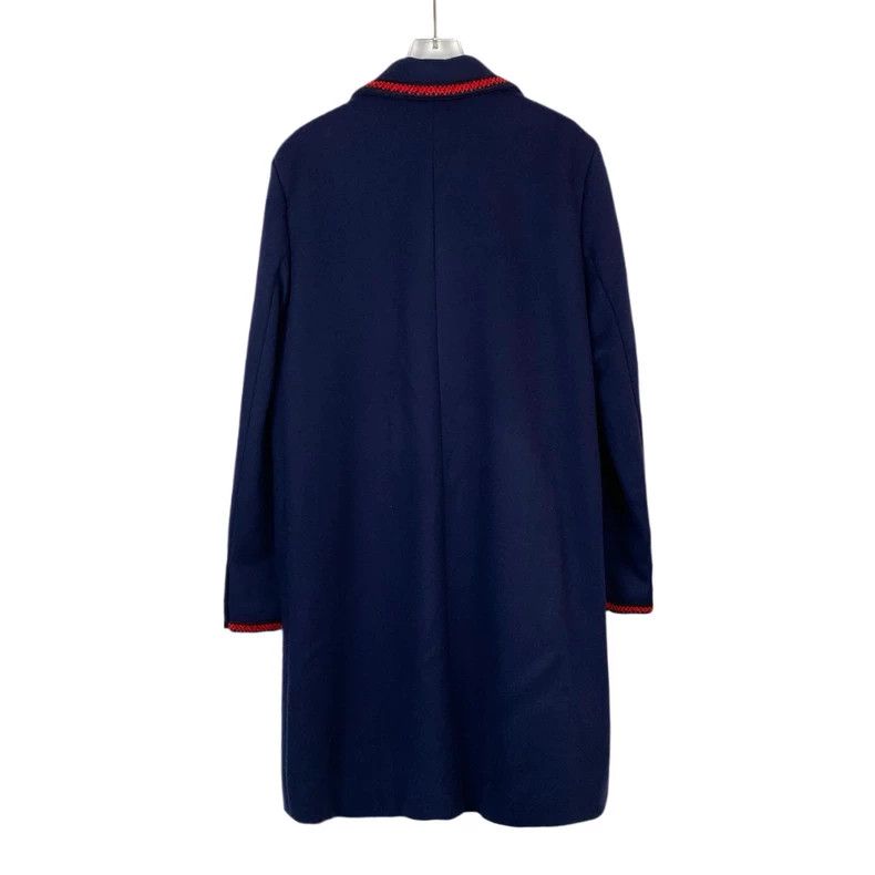 Gucci Gucci Dark blue lapel single-breasted wool coat 2502-Nextar Size US M / EU 48-50 / 2 - 2 Thumbnail