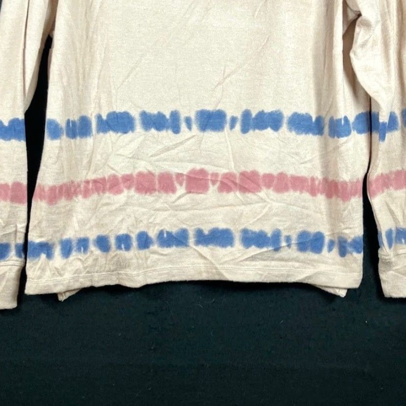 Jessica Simpson Jessica Simpson Womens Shirt Tan Side Split Scoop Neck Long Sleeved Stretch L Shirt Size L / US 10 / IT 46 - 3 Thumbnail