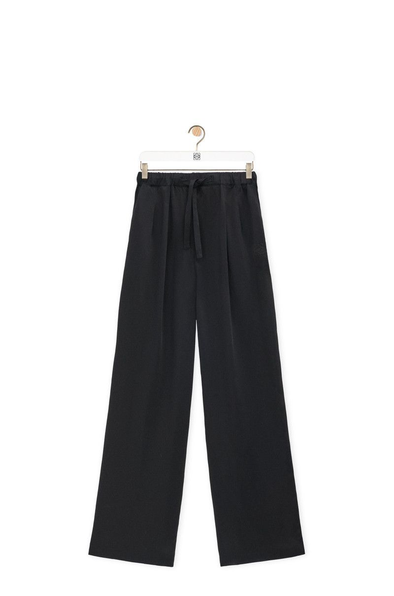 Loewe o1in1g0426 Pyjama Trousers in Viscose in Black Size 26" / US 2 / IT 38 - 1 Thumbnail