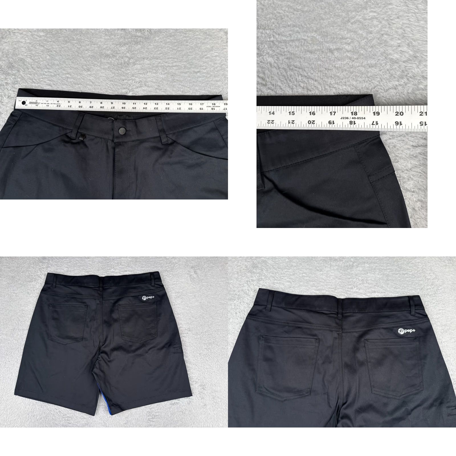 Vintage Pepsi PM-SHORT Workwear Shorts Adult 38 Men Black Cotton 10 Ins Blue Stripe Size US 38 / EU 54 - 9 Thumbnail