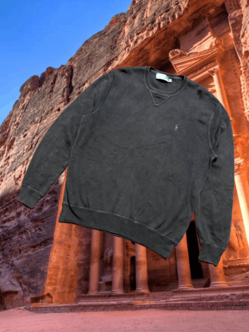 Polo Ralph Lauren Y2K Long Sleeve black Vintage Polo by Ralph Lauren Size US M / EU 48-50 / 2 - 1 Thumbnail