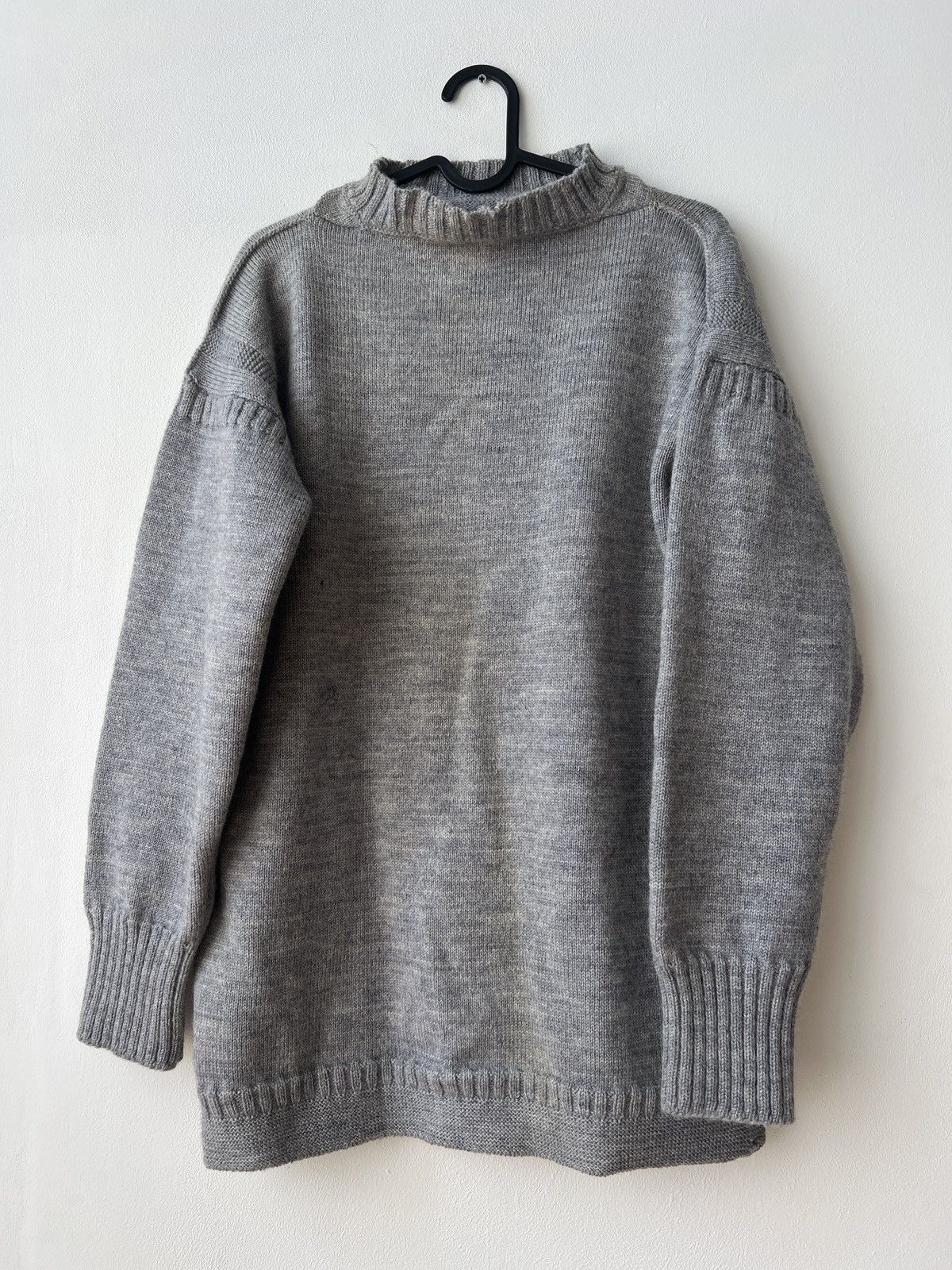 Le Tricoteur Guernsey Le Tricoteur Guernsey Jumper Gray British Wool Fisherman sM Size US M / EU 48-50 / 2 - 4 Thumbnail