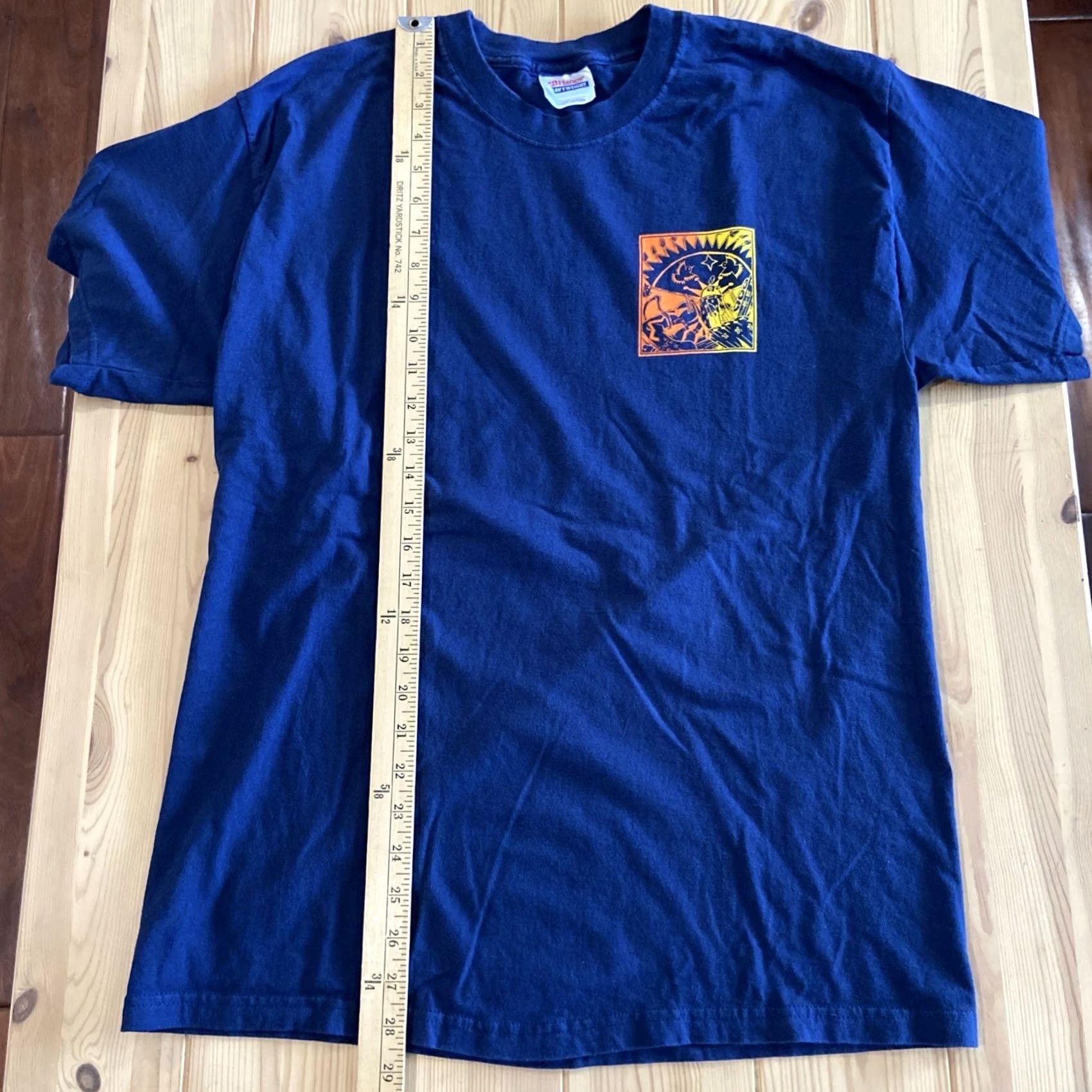 Vintage VINTAGE Ryan Huna Smith Art T Shirt Navajo Native Comic Book Artist Large Blue Mens L 90s Art 90s Size US L / EU 52-54 / 3 - 4 Thumbnail