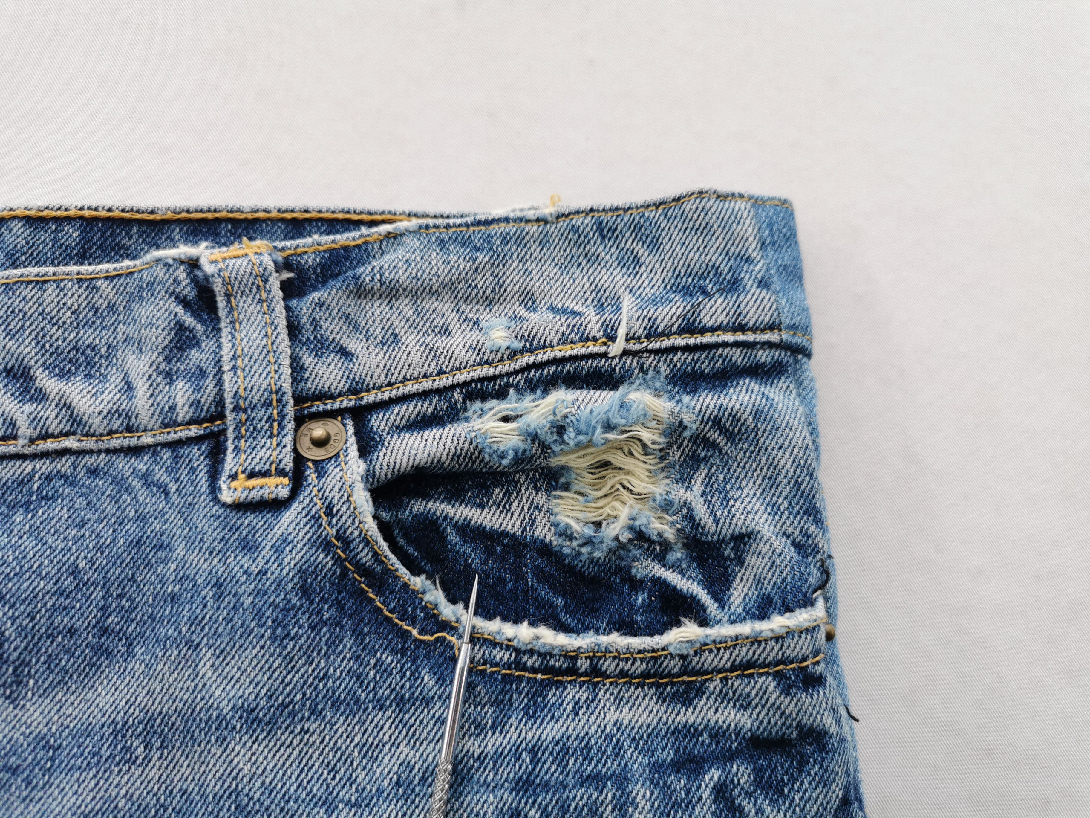 Golden Goose Distressed Vintage 90's Golden Goose Denim Made In Italy Size US 32 / EU 48 - 10 Thumbnail