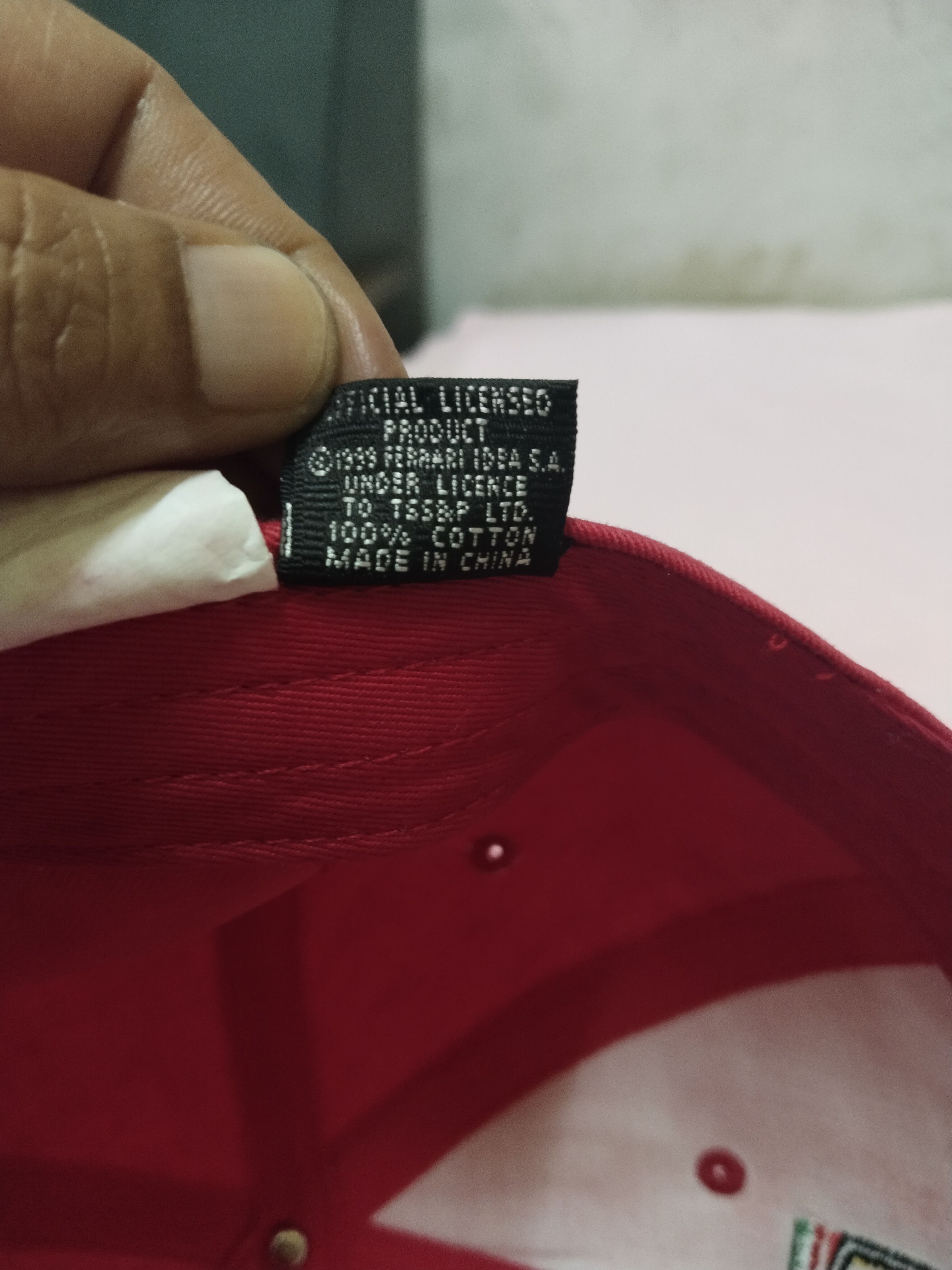 Ferrari VINTAGE BIG LOGO FERRARI RACING CAP HAT Size ONE SIZE - 8 Thumbnail