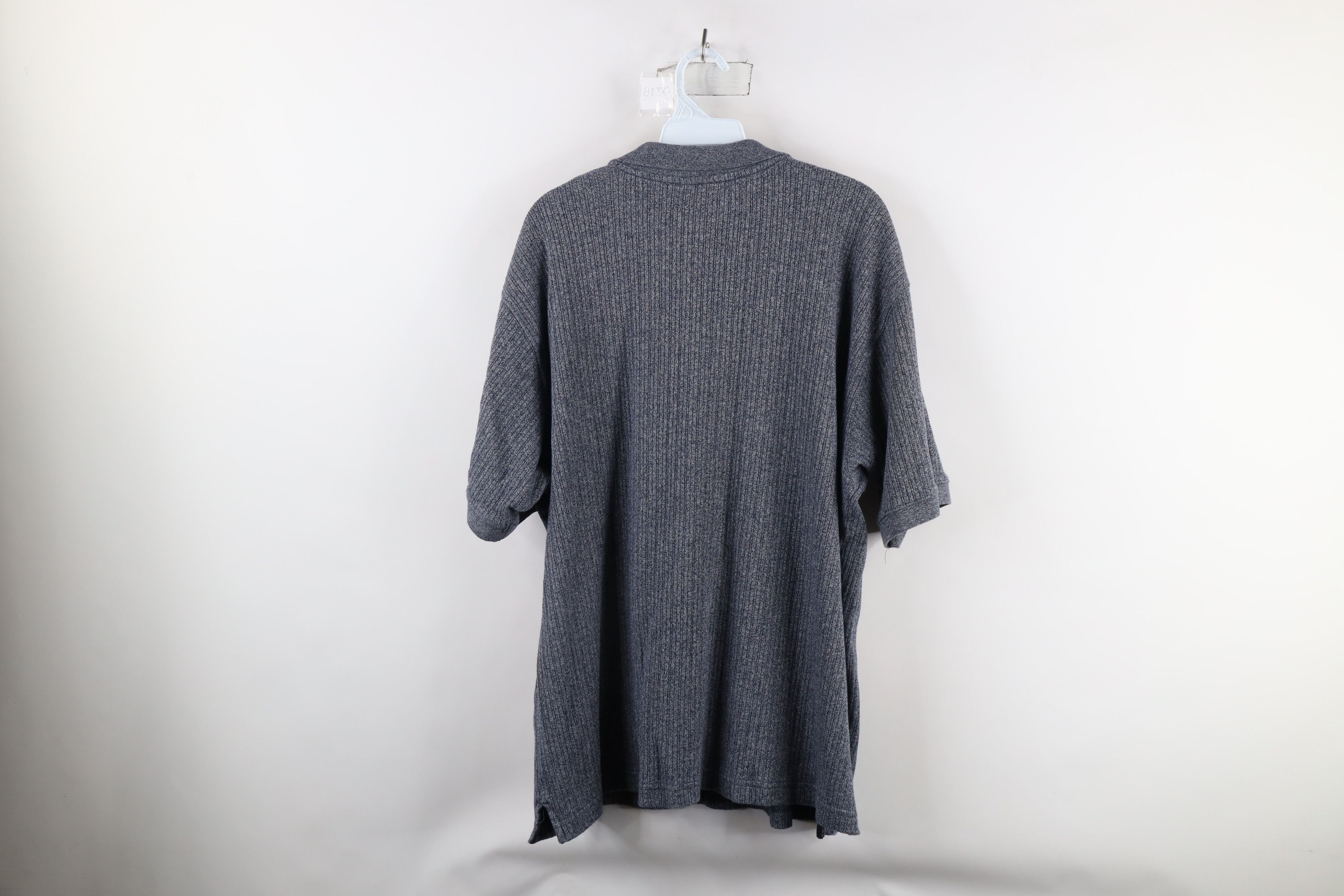 Vintage Vintage 90s Streetwear Ribbed Knit Collared Golf Polo Shirt Size US XL / EU 56 / 4 - 5 Thumbnail