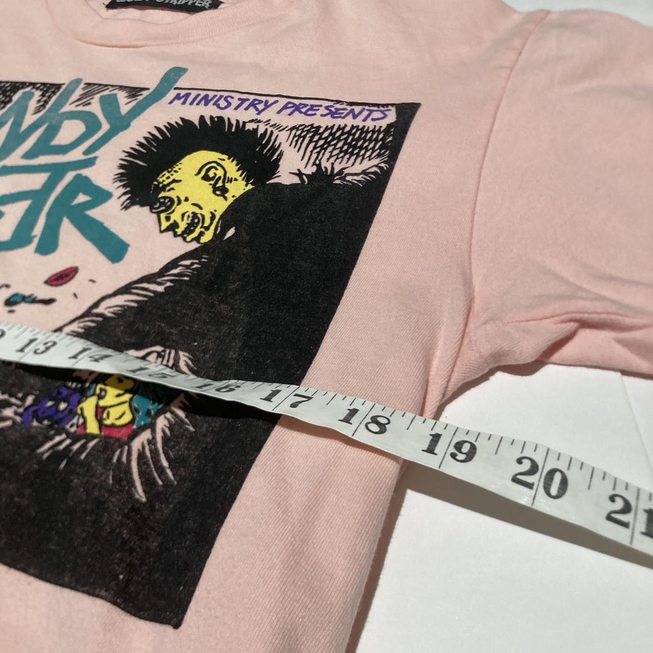 Hysteric Glamour Candy Stripper punk graphic pink cotton t-shirt print Size L / US 10 / IT 46 - 5 Thumbnail
