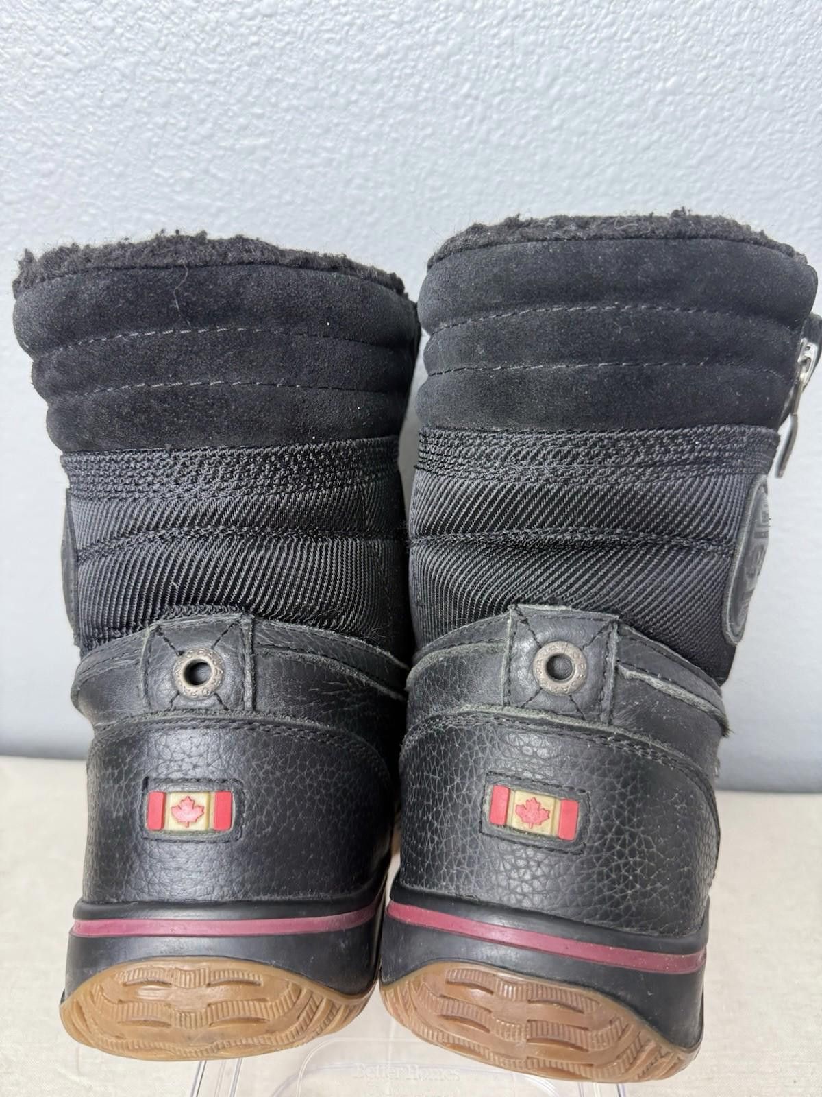 Pajar Mens Pajar Canada Zip Black Waterproof Winter Boots Sz 9 Size US 9 / EU 42 - 4 Thumbnail