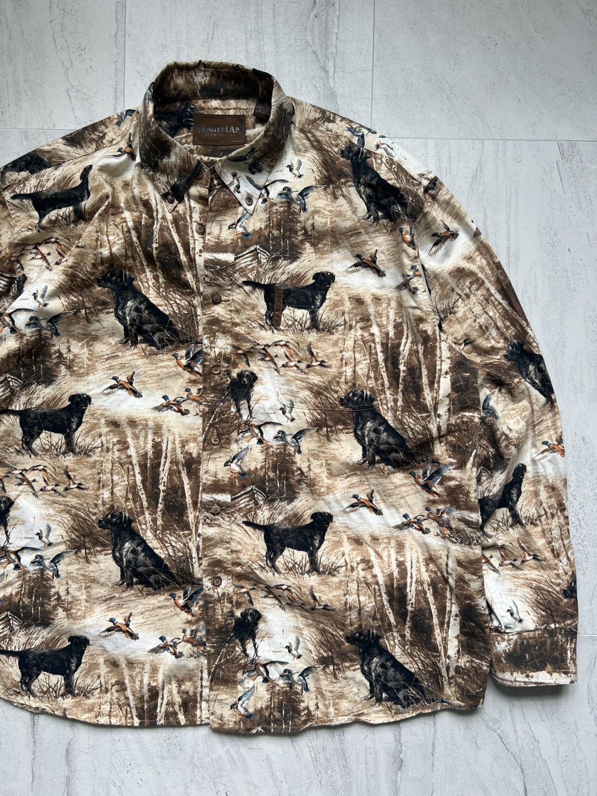 Polo Ralph Lauren Vintage Polo Ralph Lauren Style Dog Button Up Dress Shirt Size US L / EU 52-54 / 3 - 1 Thumbnail