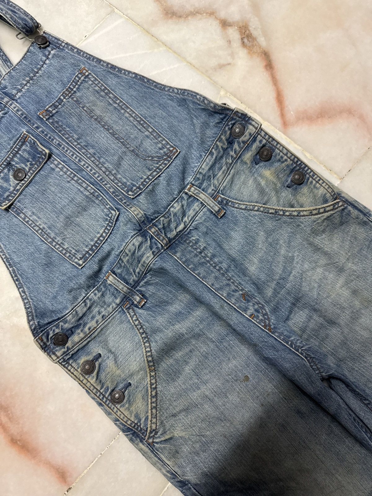 Levi's 💥FLARE💥90's LEVI'S RUSTY OVERALL RARE POCKET BOOTCUT MUDWASH Size US 30 / EU 46 - 16 Thumbnail