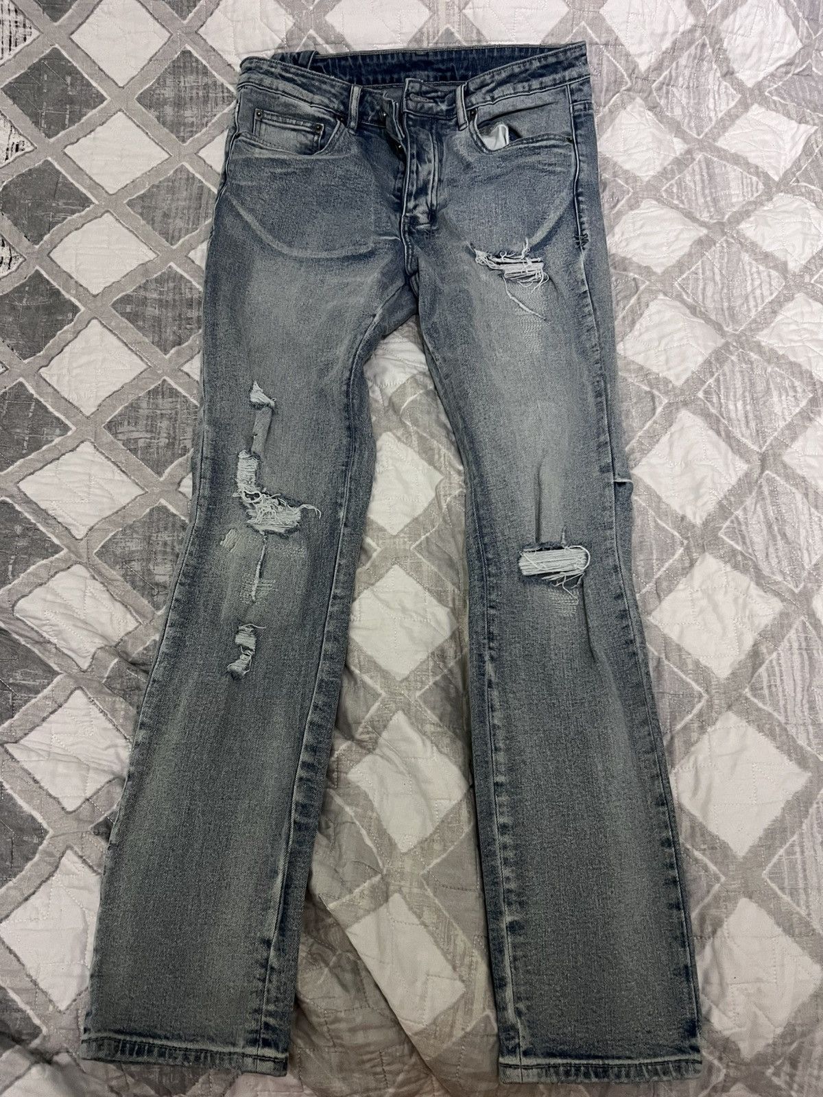 Ksubi Chitch Punk Blue Thrashed Denim 32x32