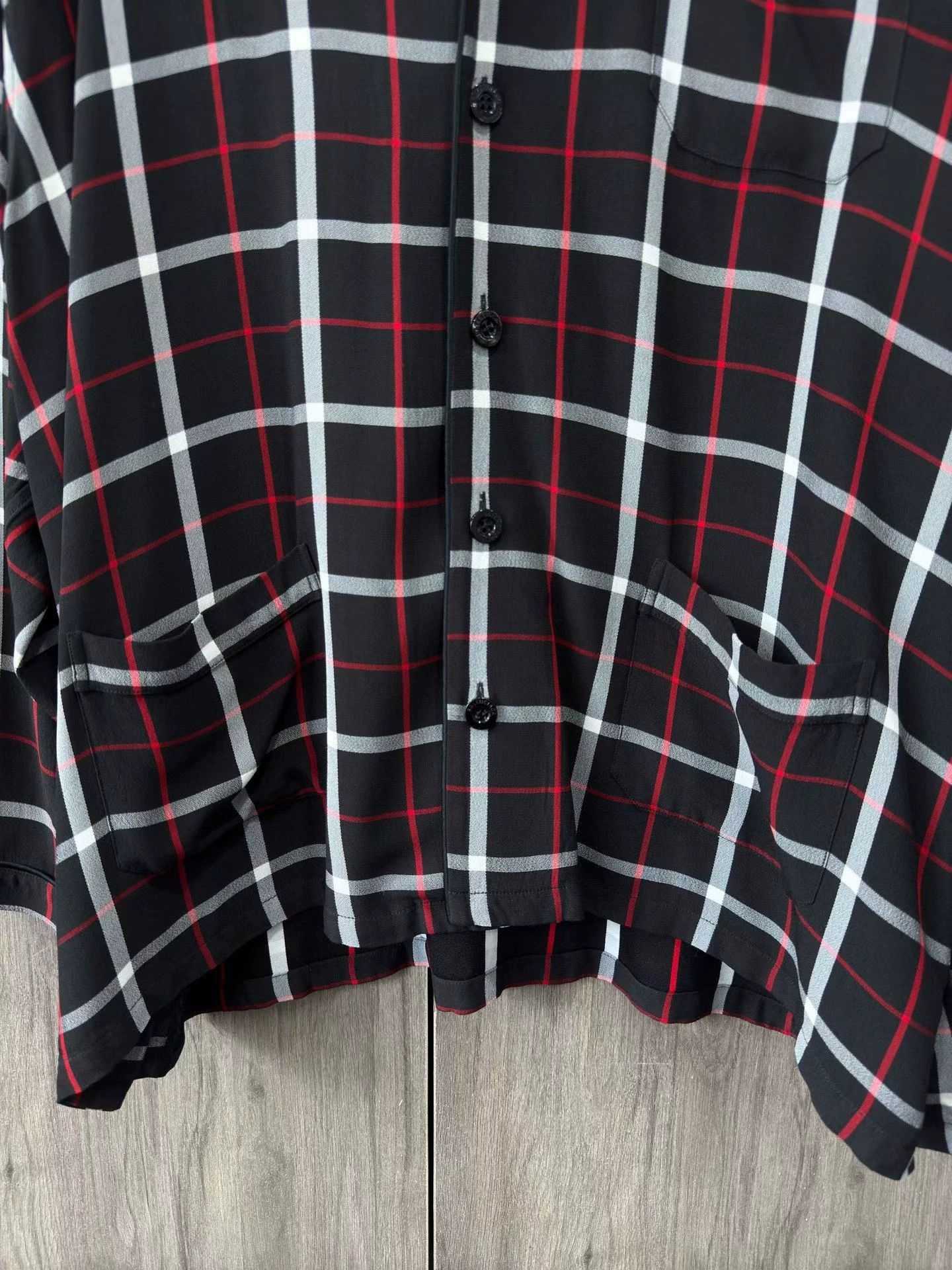 Balenciaga Balenclaga double-b plaid long-sleeved shirt Size US S / EU 44-46 / 1 - 5 Thumbnail
