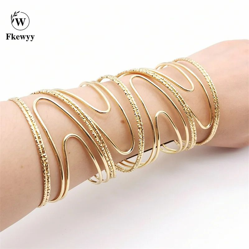Other Gold Color Hollow Bracelets Size ONE SIZE - 2 Thumbnail