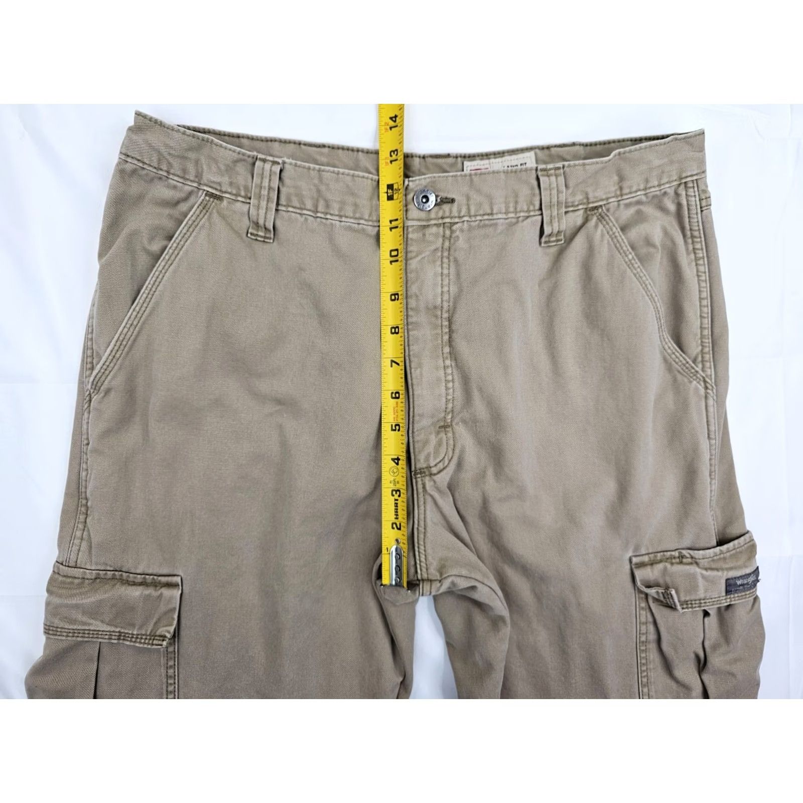Wrangler Wrangler Cargo Pants Men 36x34 Fleece Lined Beige Relaxed Fit Cargo Utility Workwear Pants Size US 36 / EU 52 - 5 Thumbnail