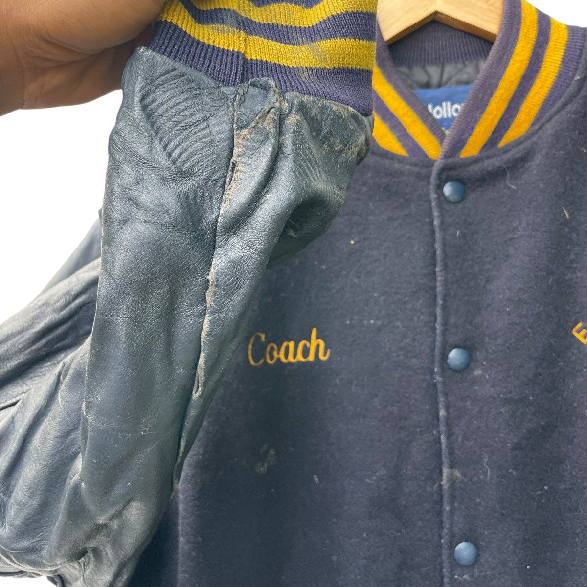 Vintage 💥 Holloway College East River Hockey Club Varsity Letterman Size US M / EU 48-50 / 2 - 4 Thumbnail