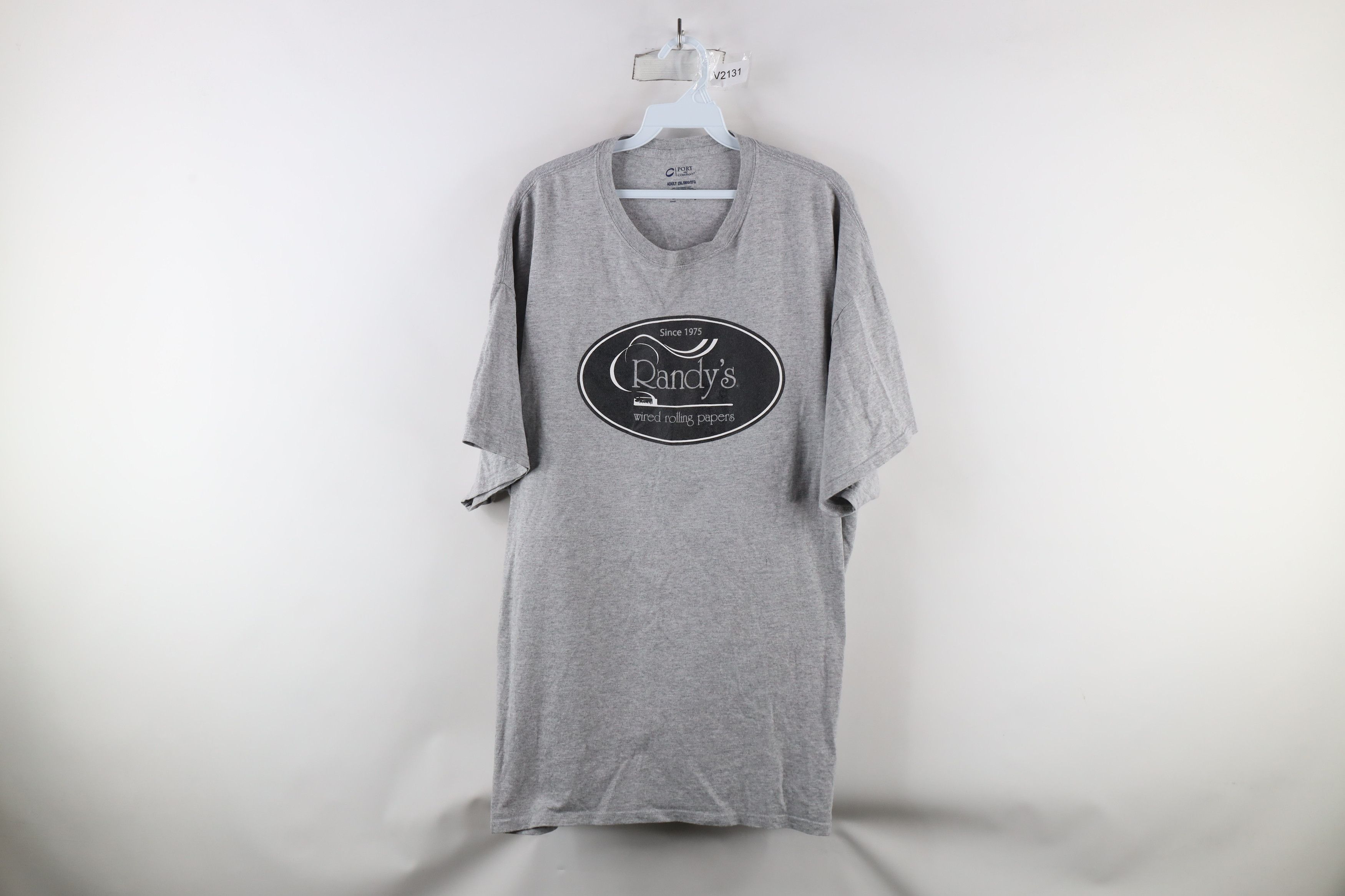Vintage Streetwear Out Randys Wired Rolling Papers T-Shirt Gray Size US XXL / EU 58 / 5 - 1 Thumbnail