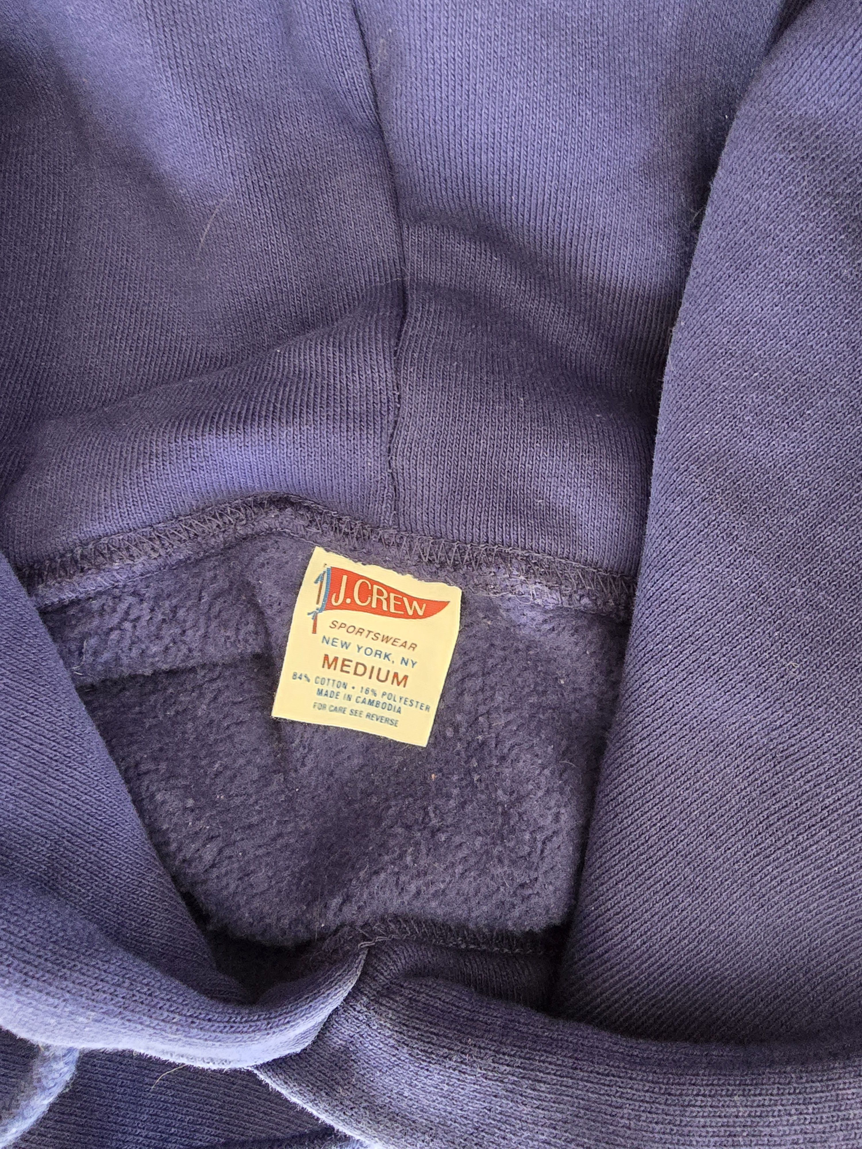 J.Crew Sport Fleece Hoodie Size US M / EU 48-50 / 2 - 2 Thumbnail