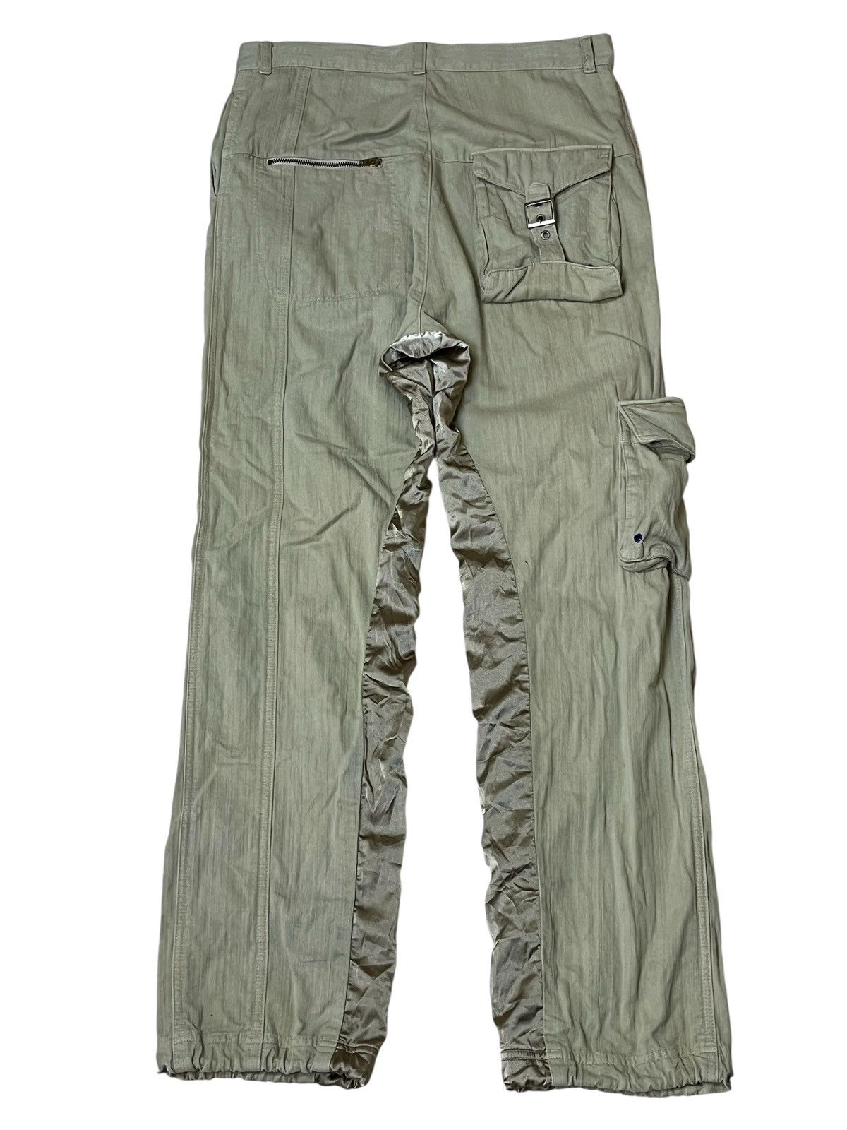 Japanese Brand Japanese cult EARTH MUSIC with silk patchwork cargo pants Size US 31 - 3 Thumbnail