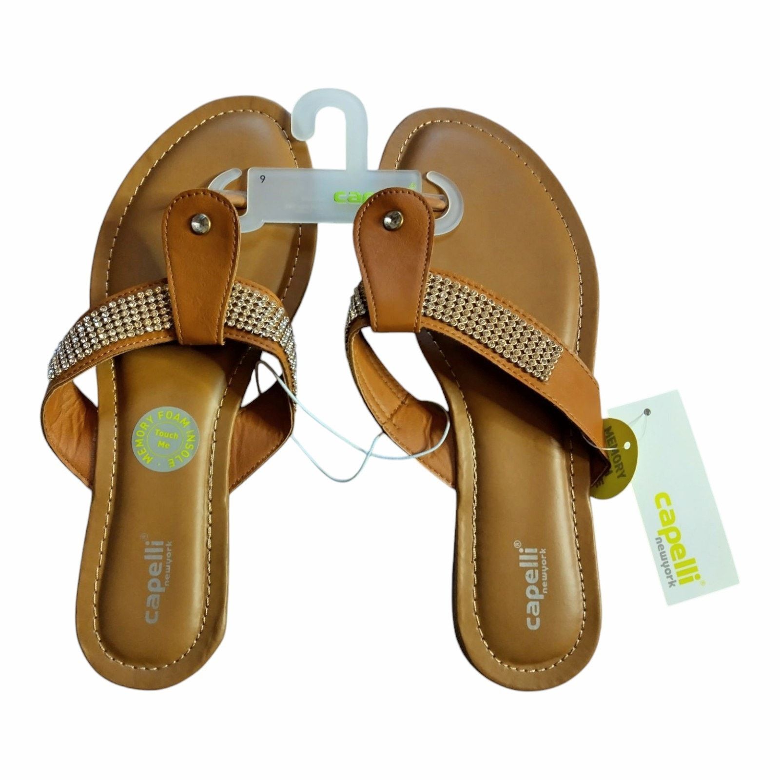 Other Capelli NY Memory Foam Rhinestone Flat Sandals Size 9 Size US 9 / IT 39 - 4 Thumbnail
