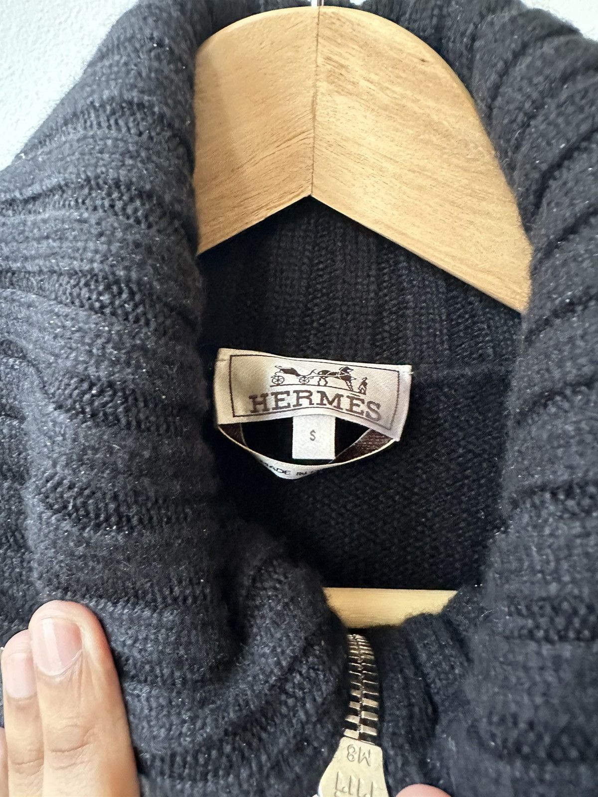 Hermes Hermes 2024 Cashmere Runway Zip up Size US M / EU 48-50 / 2 - 4 Thumbnail