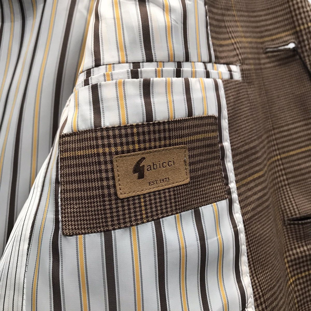 Gabicci × Lambretta Gabicci Italy Vintage Mens Checked Tailored Jacket Button Up Size 40R - 10 Thumbnail
