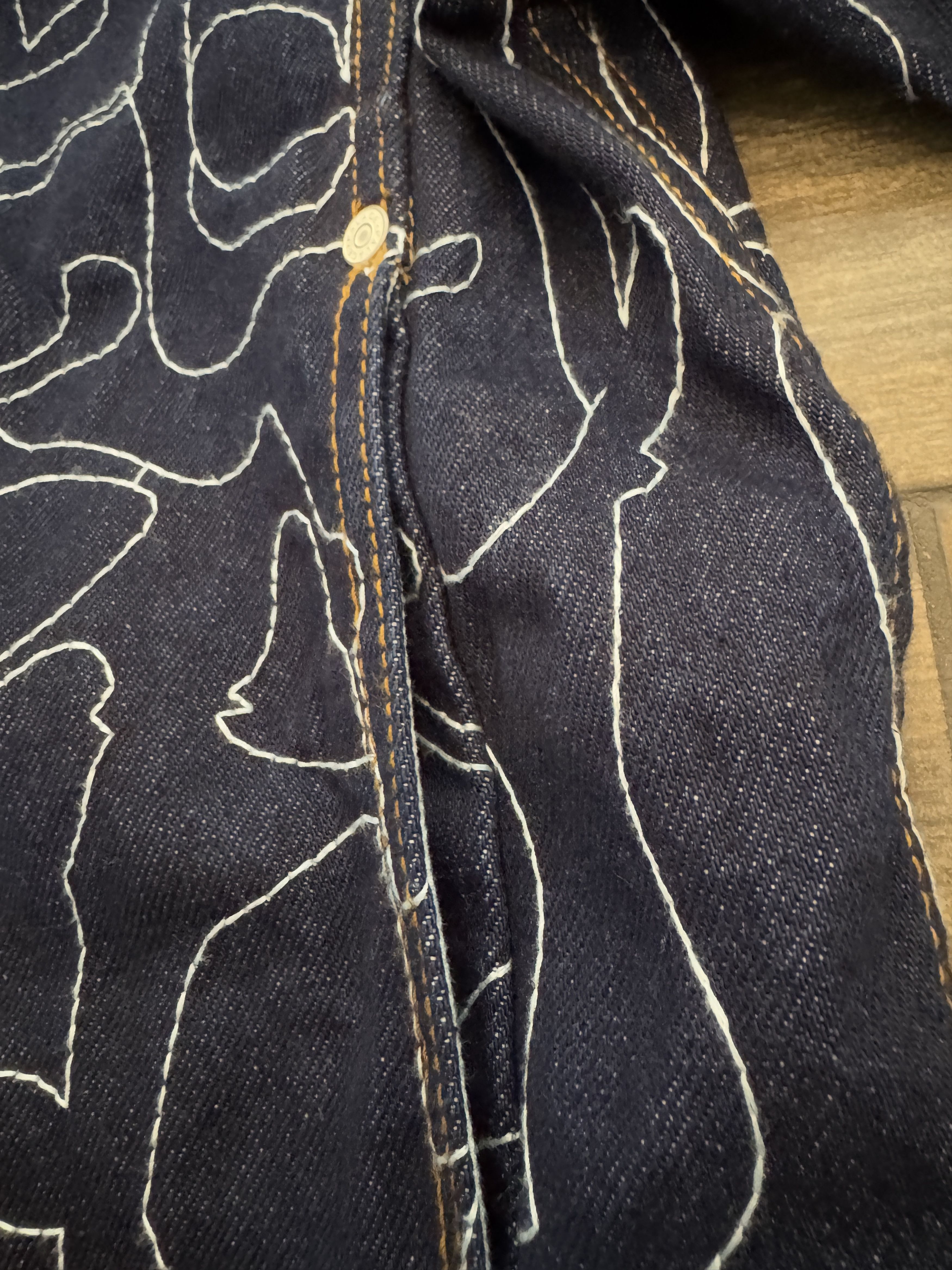 Palace Palace Splat Denim Jacket Embroidered Indigo Size US M / EU 48-50 / 2 - 5 Thumbnail