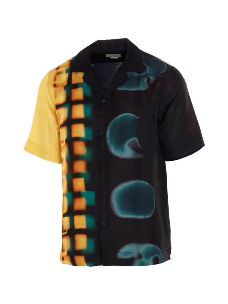 Dries Van Noten DRIES VAN NOTEN Black and yellow color-blocked top with sh Size US M / EU 48-50 / 2 - 1 Thumbnail