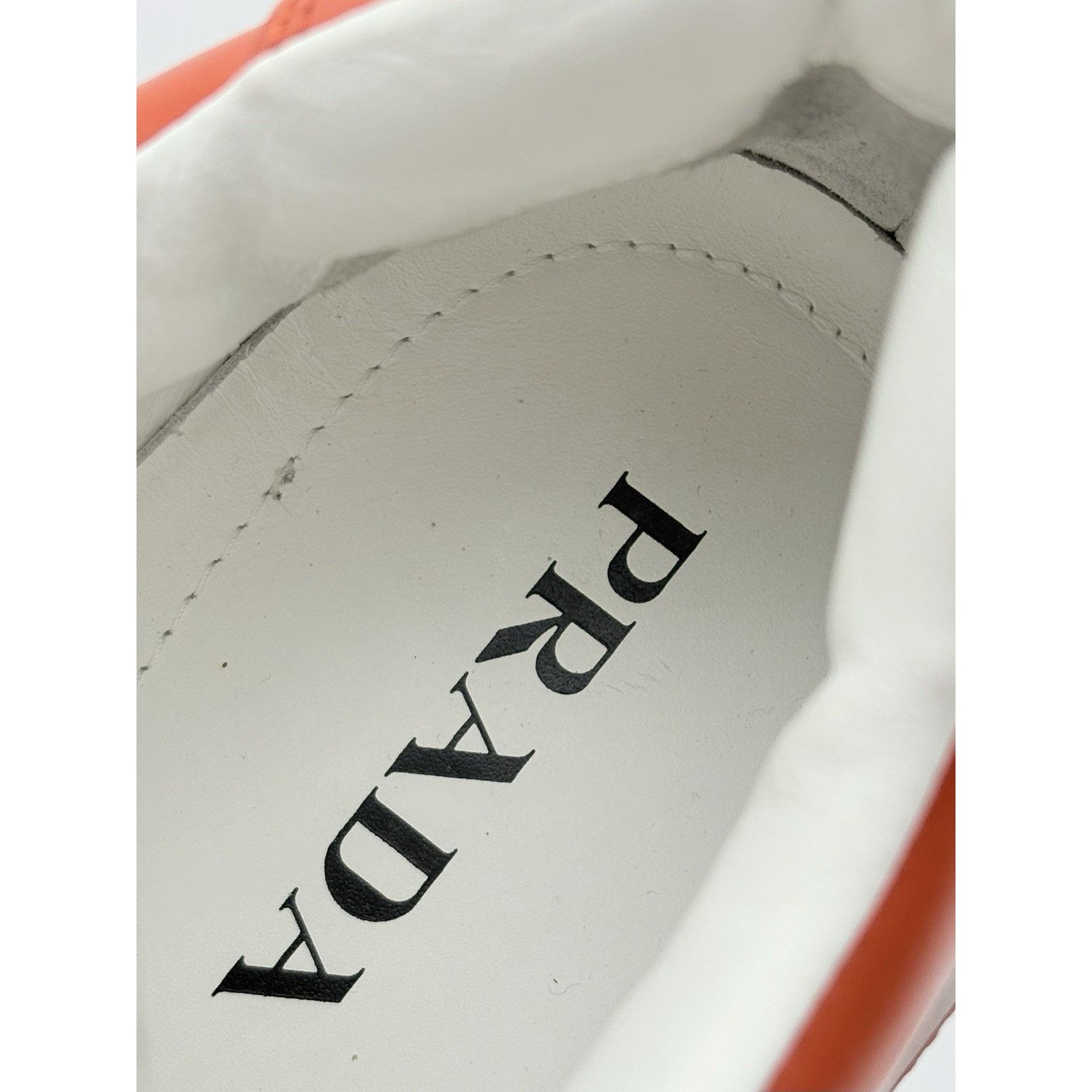 Prada Prada Downtown Low Leather ' Orange White ' | SUPER CLEAN! Size US 11 / EU 44 - 12 Thumbnail