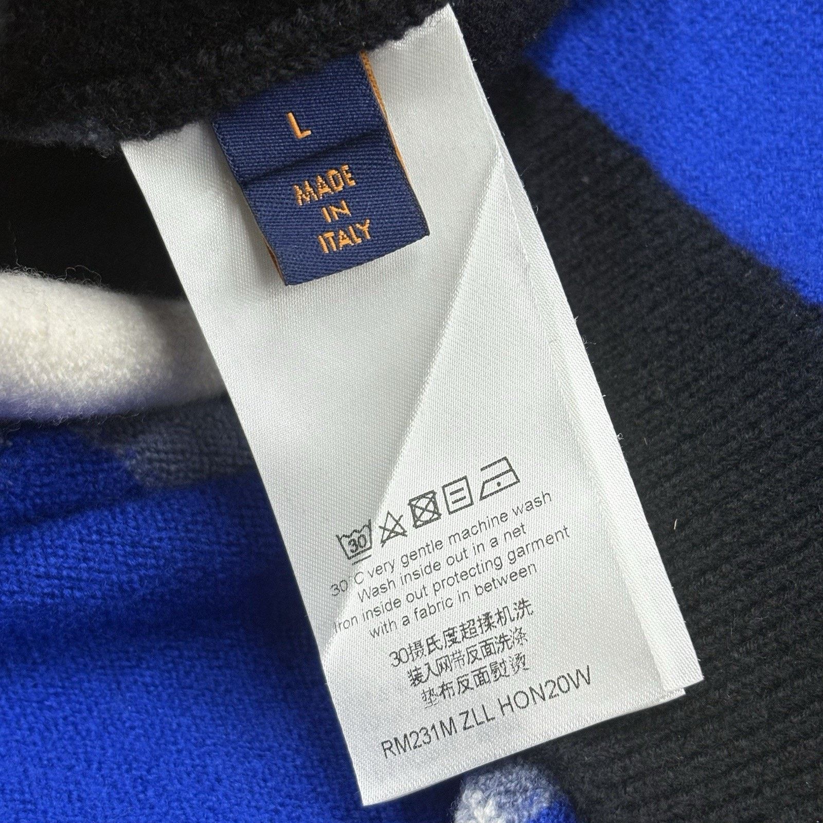 Louis Vuitton Louis Vuitton Fair Isle Macro Knit Sweater ' Black Blue ' Size US L / EU 52-54 / 3 - 14 Thumbnail