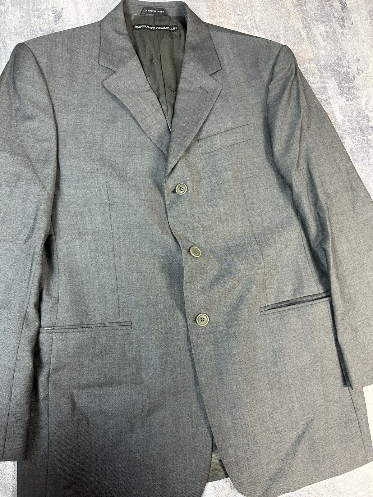Ferre × Gianfranco Ferre × Vintage GianFranco Ferre Studio suit gray Size 50R - 3 Thumbnail