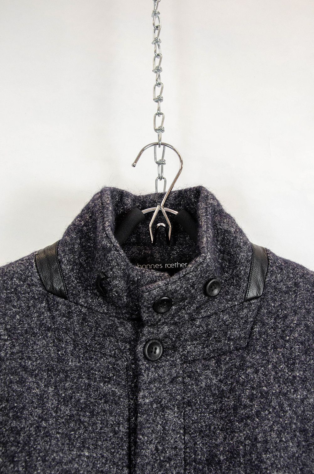 hannes roether Hannes Roether Wool Tweed Coat w/ Leather Elbow Patches – S Size US S / EU 44-46 / 1 - 7 Thumbnail