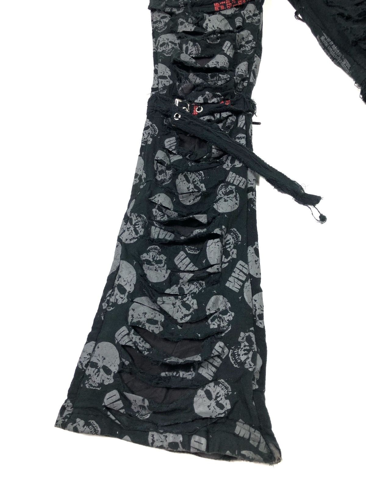 Japanese Brand RARE🔥MADPUNK JAPAN BONDAGE DAMAGE STYLE PANTS Size US 31 - 12 Thumbnail