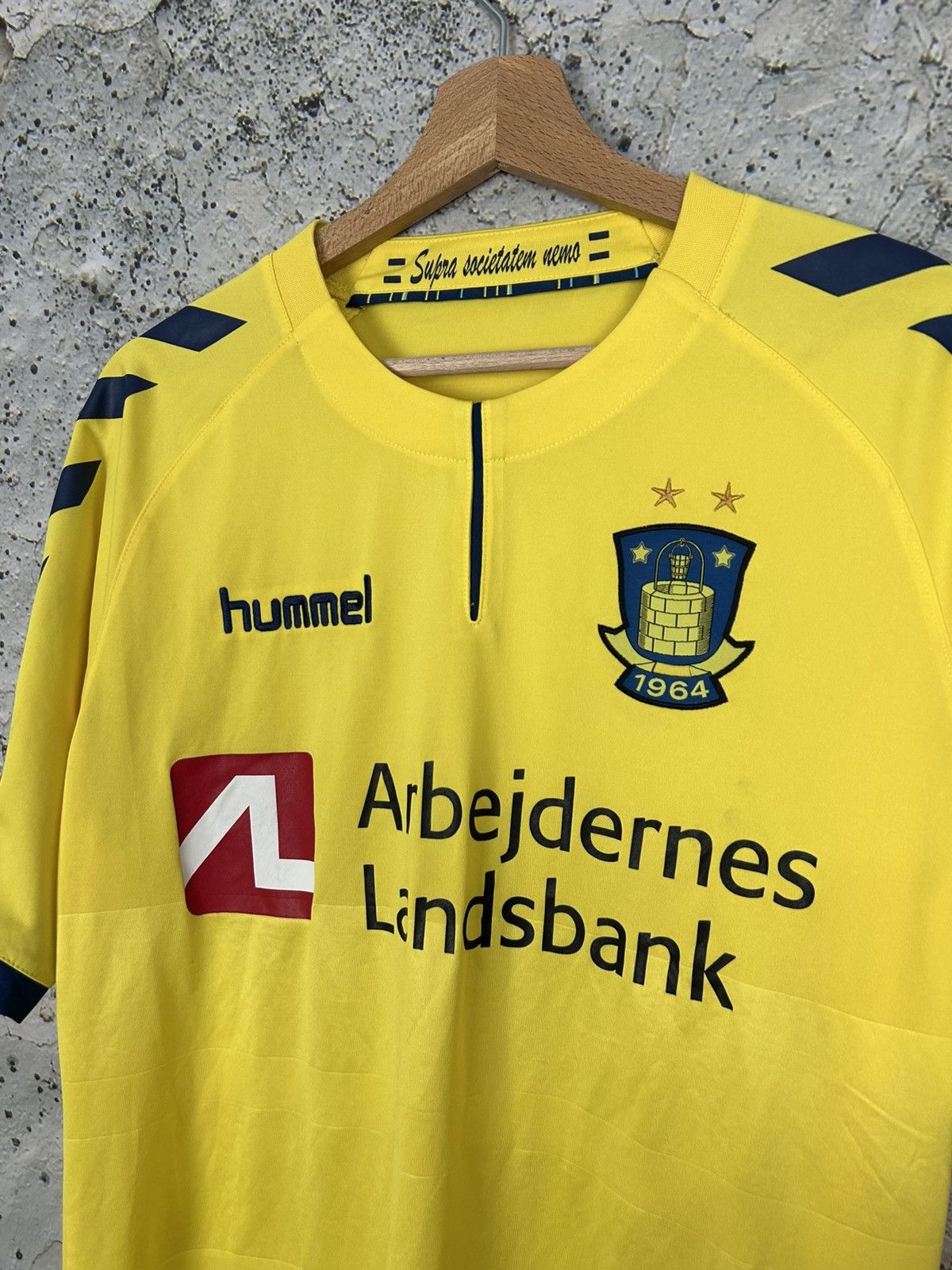 Hummel Brondby IF Mukhtar Hummel Soccer Jersey Football Rare Size US M / EU 48-50 / 2 - 3 Thumbnail
