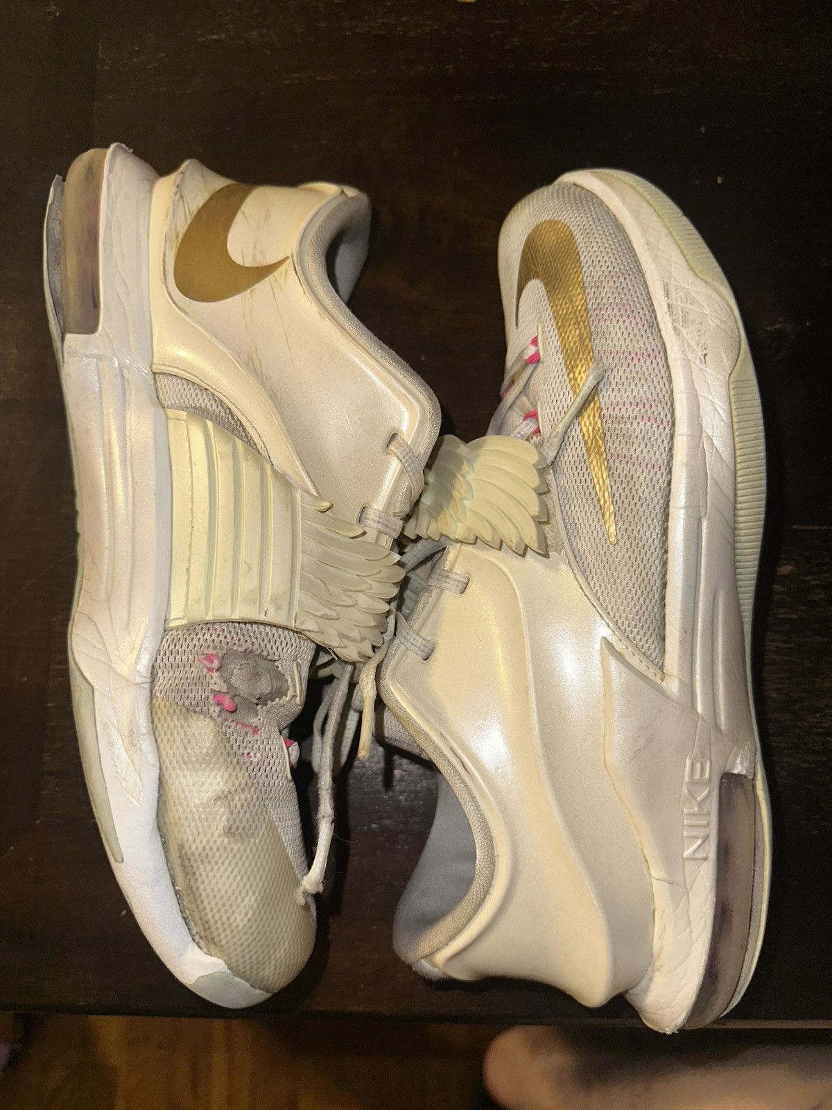 Nike Nike KD 7 “Aunt Pearl” – White/Pink – Size 7 Size US 7 / EU 40 - 5 Thumbnail