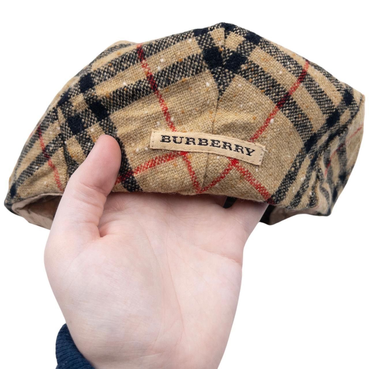 Burberry Vintage Burberry Nova Check Wool Flat-Cap Hat Size L/XL Size ONE SIZE - 4 Thumbnail