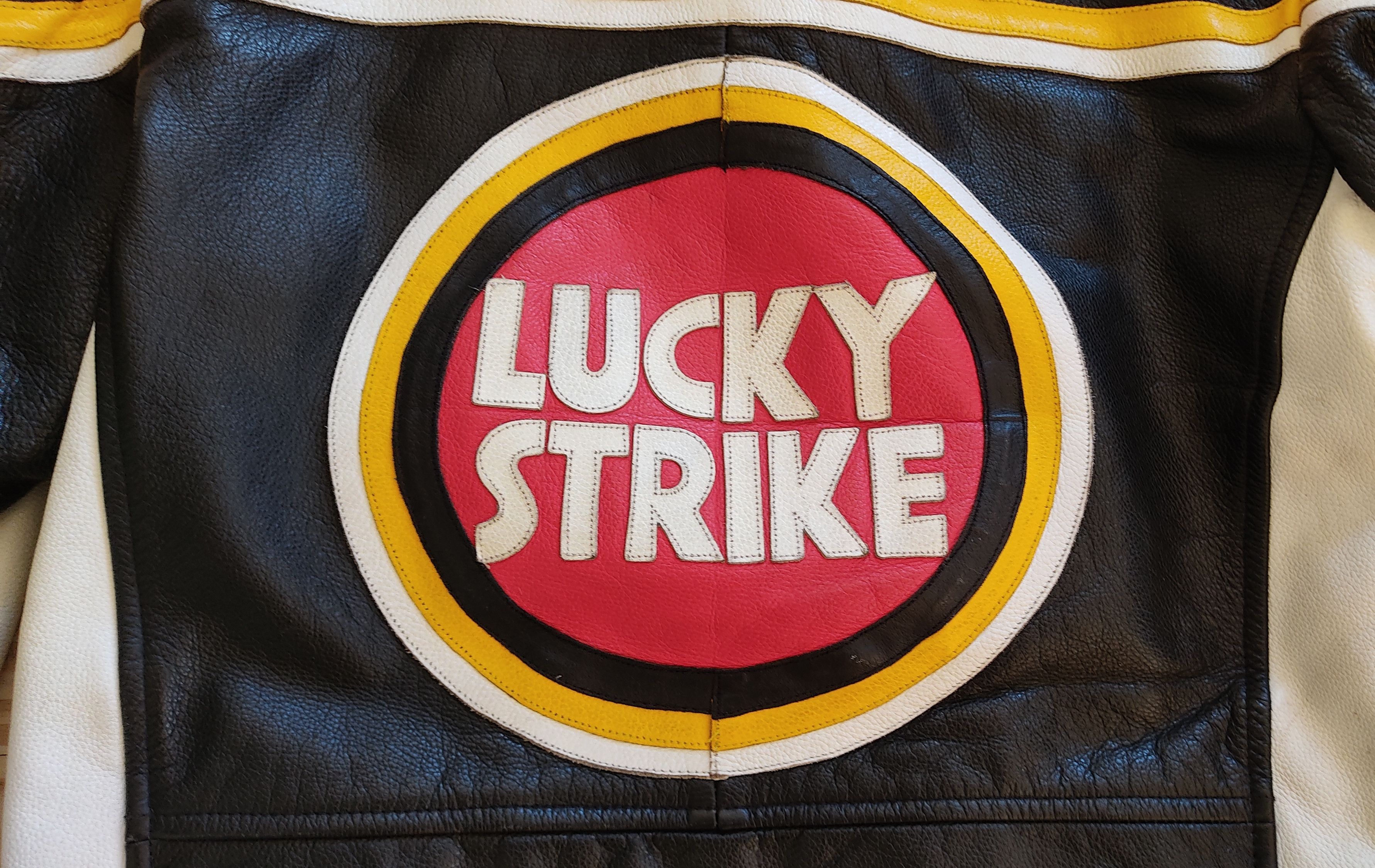 Vintage Vintage Lucky Strike Racing Motorcycle Jacket SUPER RARE!! Size US L / EU 52-54 / 3 - 4 Thumbnail