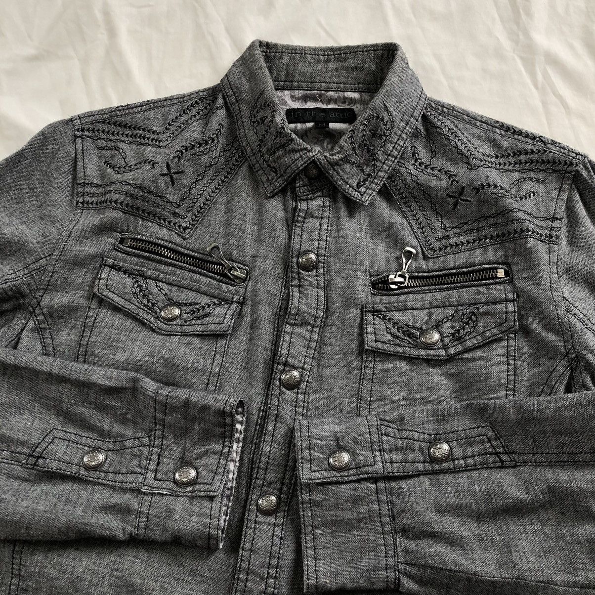 In The Attic IN THE ATTIC Rare Design Western Button Shirt Size US M / EU 48-50 / 2 - 3 Thumbnail