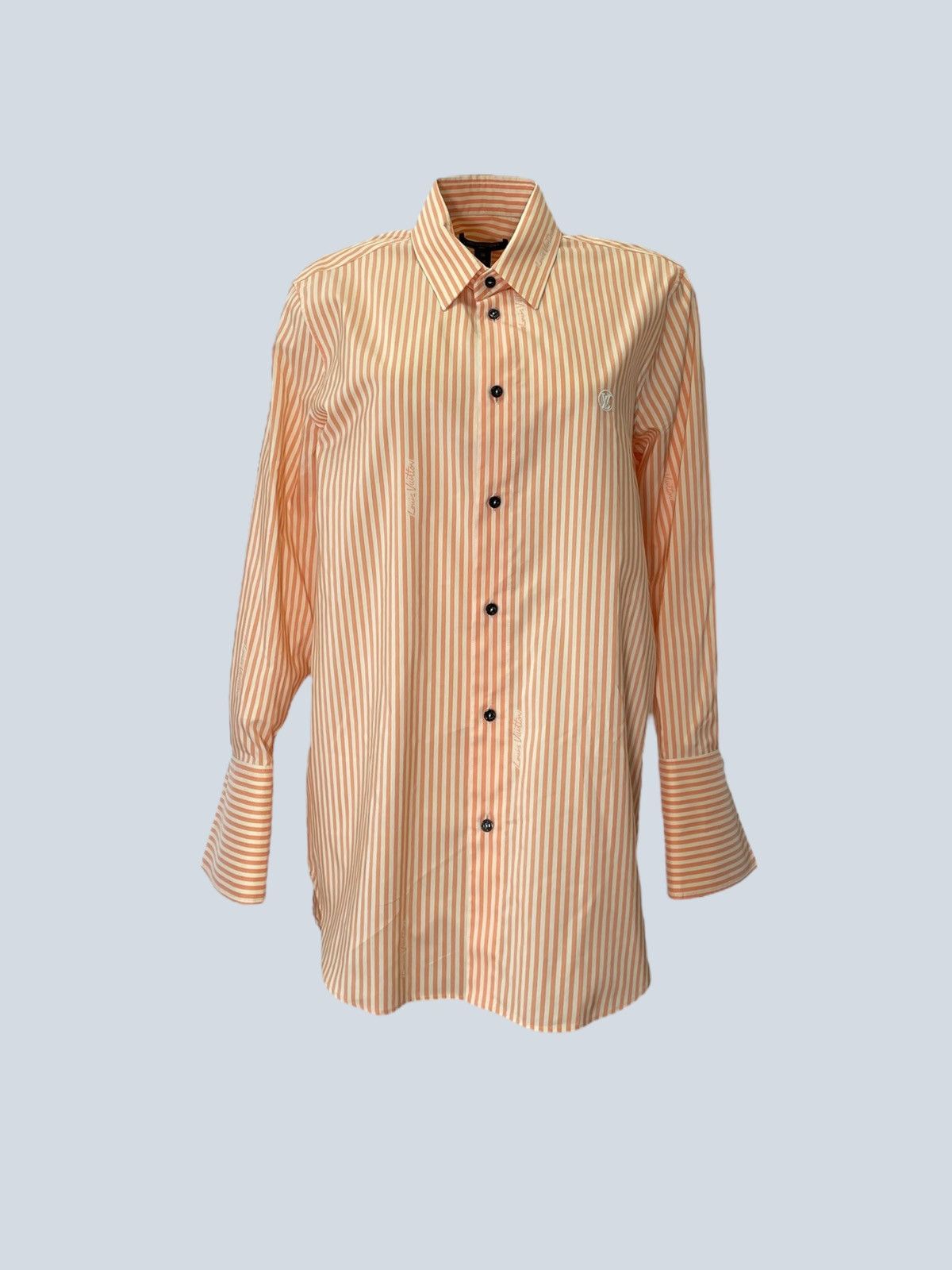 Louis Vuitton Louis Vuitton striped cotton shirt with cufflinks, 38fr. Size S / US 4 / IT 40 - 1 Thumbnail