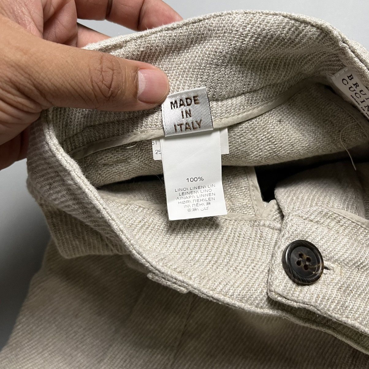 Brunello Cucinelli Brunello Cucinelli - Linen Trouser - Pants Size 25" / US 0 / IT 36 - 9 Thumbnail