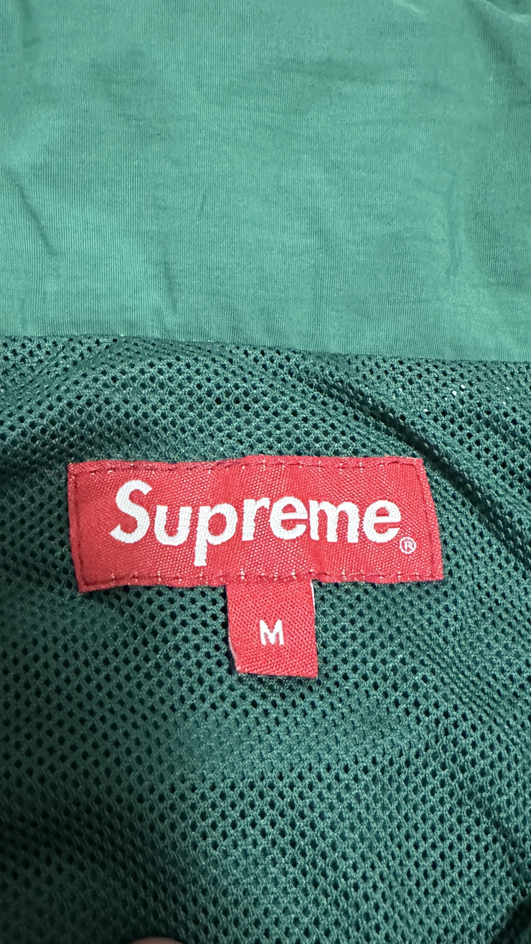 Supreme Supreme Court Half Zip Pullover Dark Green Size US L / EU 52-54 / 3 - 3 Thumbnail