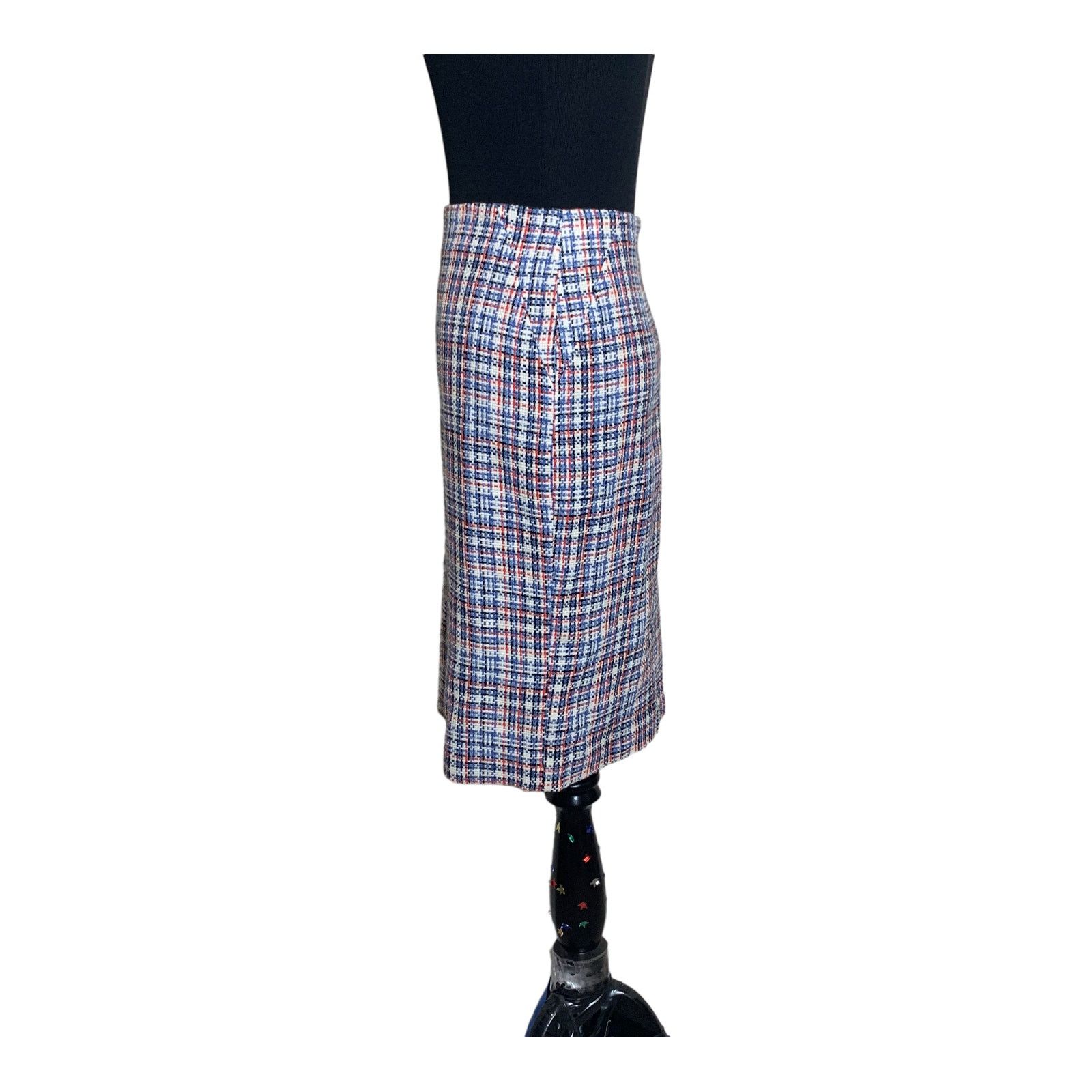Tommy Hilfiger Tommy Hilfiger blue plaid lined pencil skirt size 10 Size 32" / US 10 / IT 46 - 8 Thumbnail