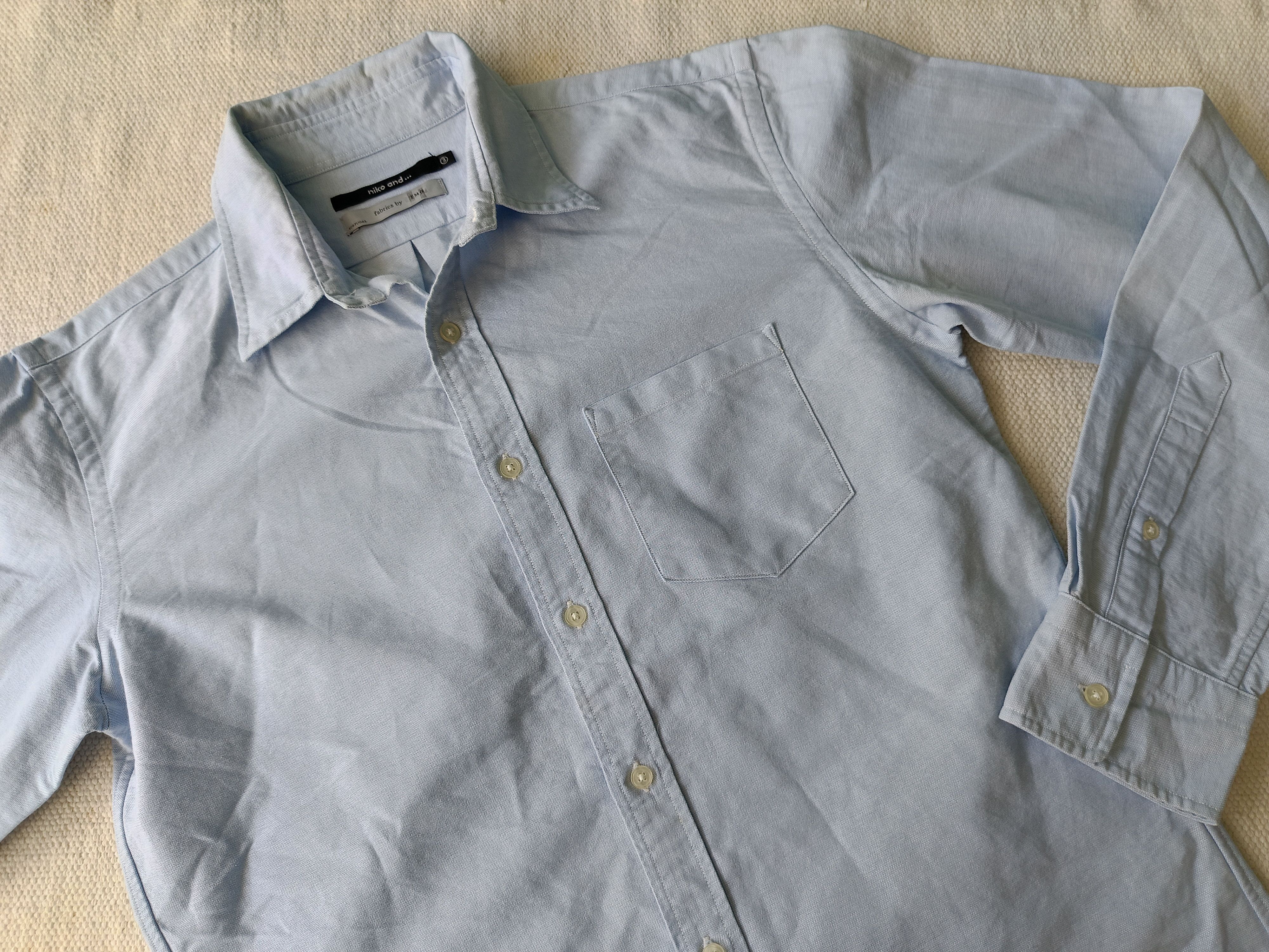 Japanese Brand Niko and ... 3 TMG blue solid shirt M Size US M / EU 48-50 / 2 - 7 Thumbnail