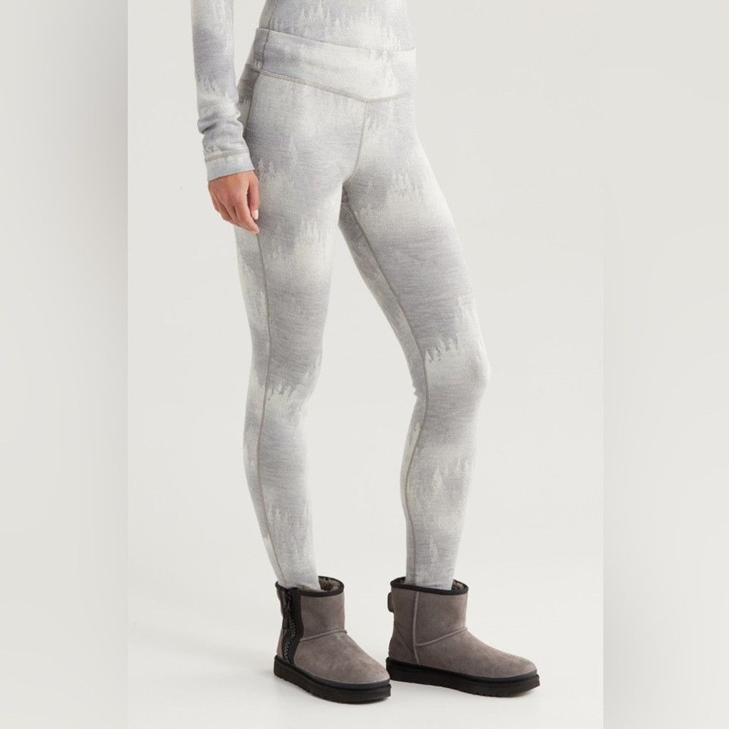 Smartwool NEW Smartwool Classic Thermal Merino Base Leggings Grey US S Size 27" / US 4 / IT 40 - 2 Thumbnail