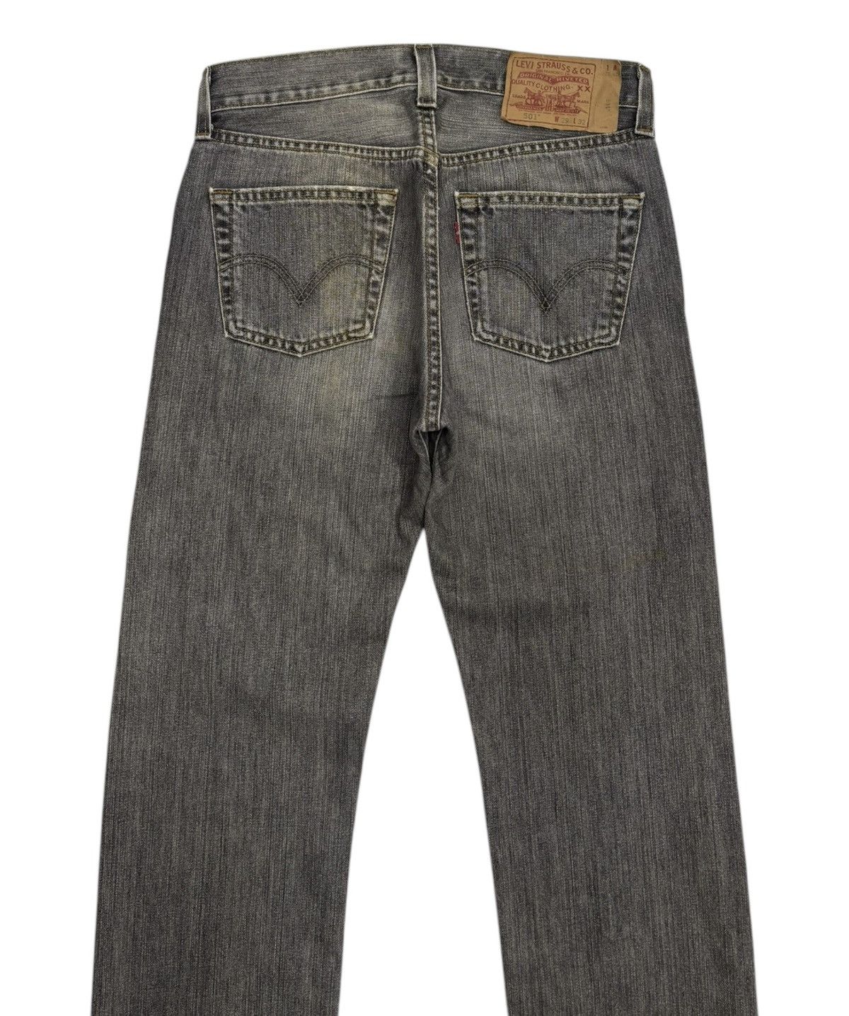 Engineered Garments × Levi's 💥VINTAGE LEVIS 501 FADED BLACK DISTRESSED DENIM JEANS Size US 29 - 6 Thumbnail