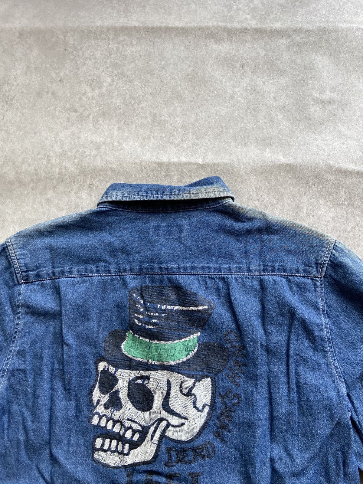 Ed Hardy × Japanese Brand Soul Of Freedom Skull Longsleeve TShirt Button Ups Size US M / EU 48-50 / 2 - 10 Thumbnail
