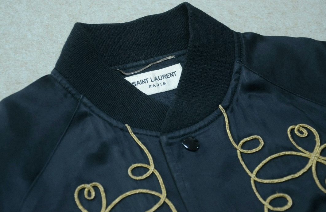 Yves Saint Laurent Saint Laurent SLP 15SS Silk Bomber Jacket. Size US L / EU 52-54 / 3 - 3 Thumbnail