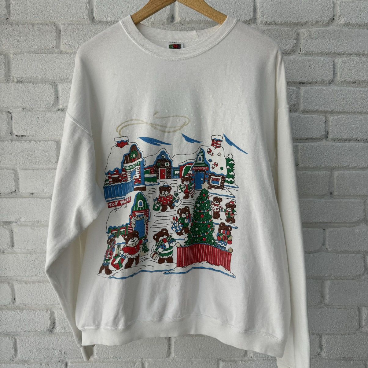 Vintage 90’s X’Mas Bear Sweater Size US XL / EU 56 / 4 - 1 Thumbnail