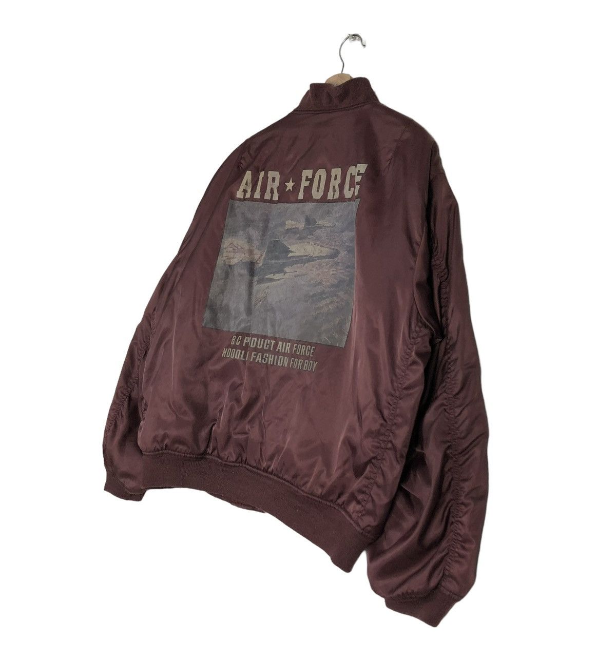 Vintage 🔥VINTAGE BOMBER JACKET MA-1 DESIGN BACK FIRE USA BIG LOGO Size US L / EU 52-54 / 3 - 3 Thumbnail