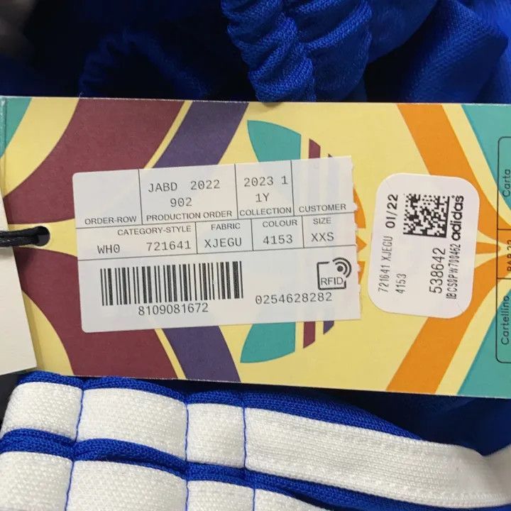 Gucci Gucci x Adidas Originals Blue Knit Pants-2507 Size 22" - 2 Thumbnail